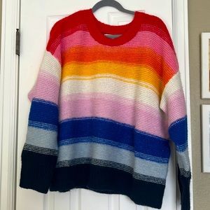 Multi color striped sweater